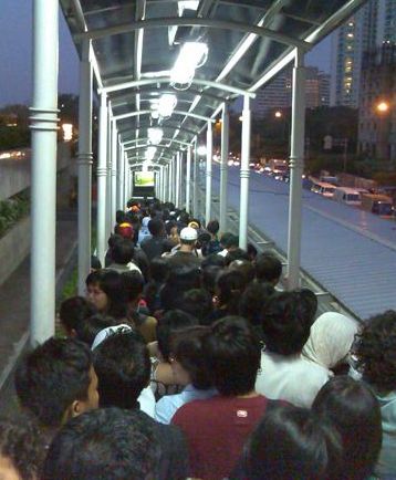Waiting at the Dukuh Atas transit (1)